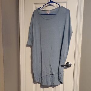LuLaRoe Light Blue Tunic Top